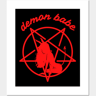 Demon babe / RED / Posters and Art